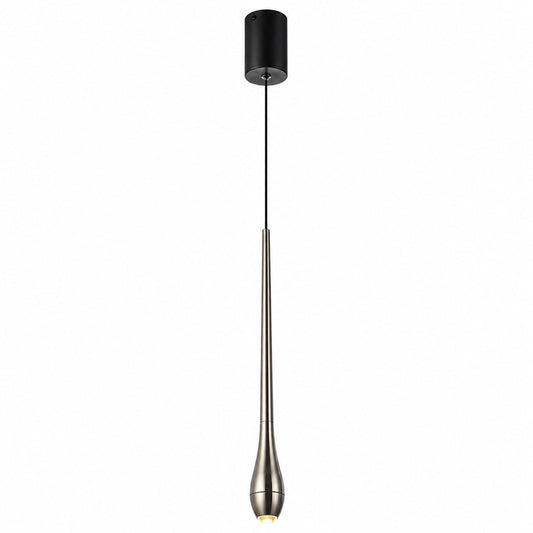 LAMPADARIO LED A SOSPENSIONE MODERNO SLIM NERO 6W DIMMERABILE CCT LP028