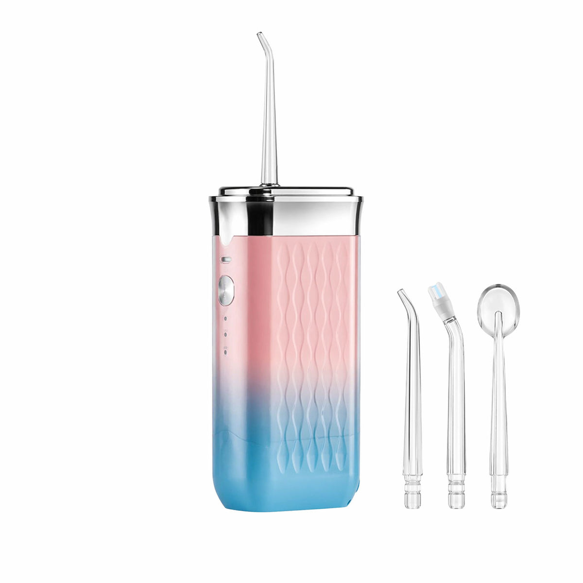 IDROPULSORE DENTALE RICARICABILE PORTATILE PULIZIA DENTI ORALE 4 UGELLI 19020