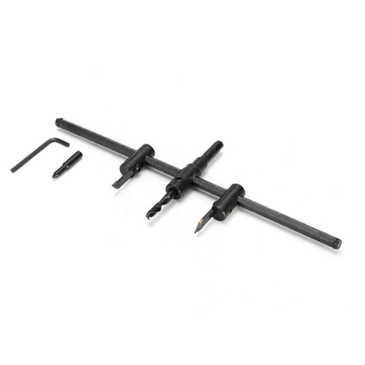 PUNTA TRAPANO TAGLIERINA CIRCOLARE GUIDA REGOLABILE TAGLIO FORO CARTONGESSO 30CM