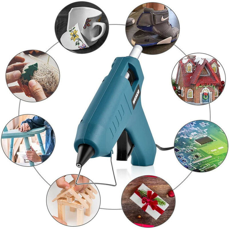 PISTOLA COLLA A CALDO 15W CON 30 STICK PROFESSIONALE DIY WESCO FAI DA TE WS5801