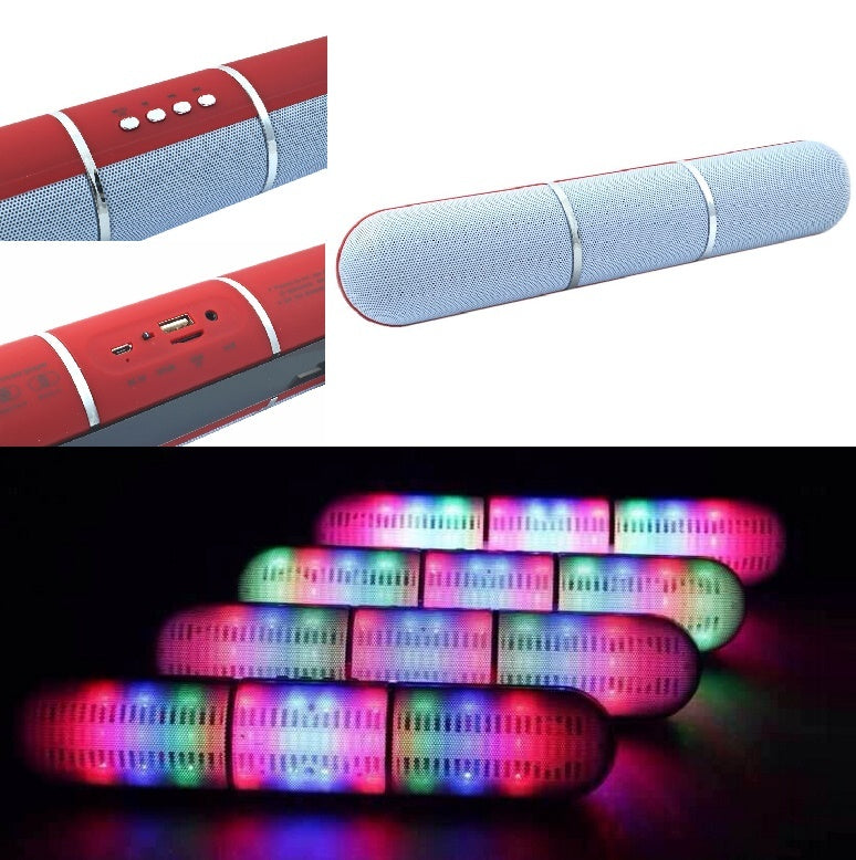 CASSA SPEAKER BLUETOOTH FM TF AUX USB VIVAVOCE PULSE LED IPOD cellular