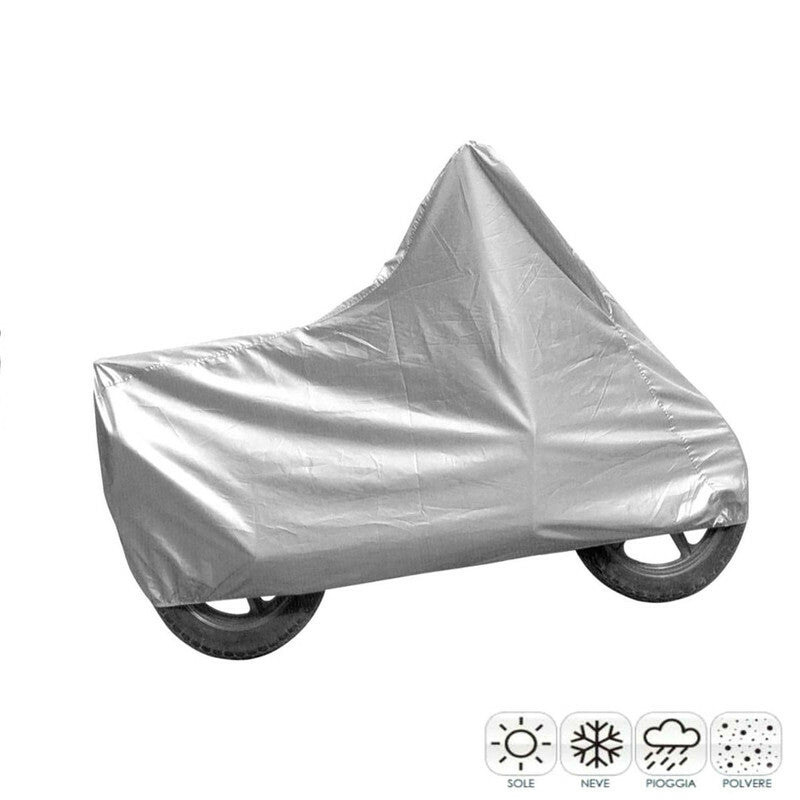 BÂCHE HOUSSE MOTO SCOOTER L COUVRE VÉLO ARGENT TAILLE L RÉSISTANT