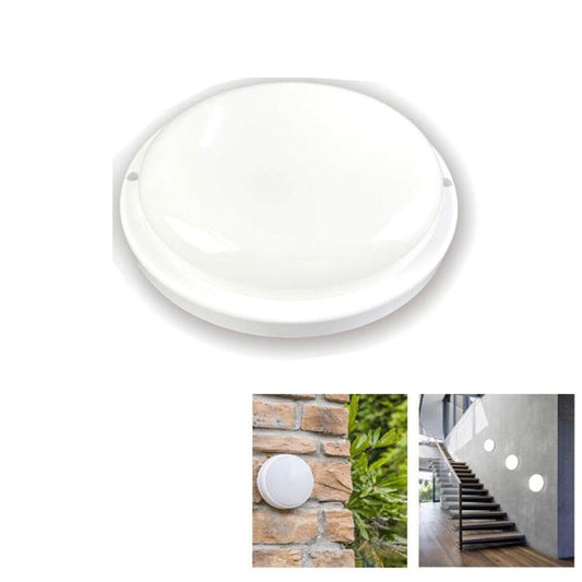 PLAFONIERA APPLIQUE LED SOFFITTO IP65 12W LUCE BIANCO CALDO 3000K FC-101