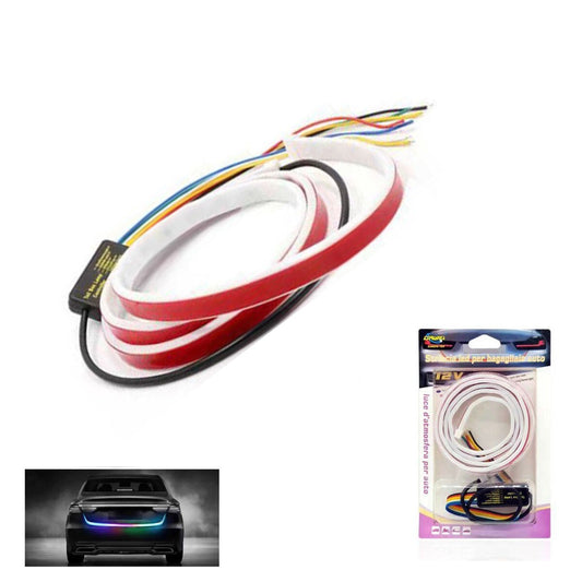 KIT TUBE BANDE LED POUR COFFRE DE VOITURE ARRIÈRE 120CM CLIGNOTANT DYNAMIQUE