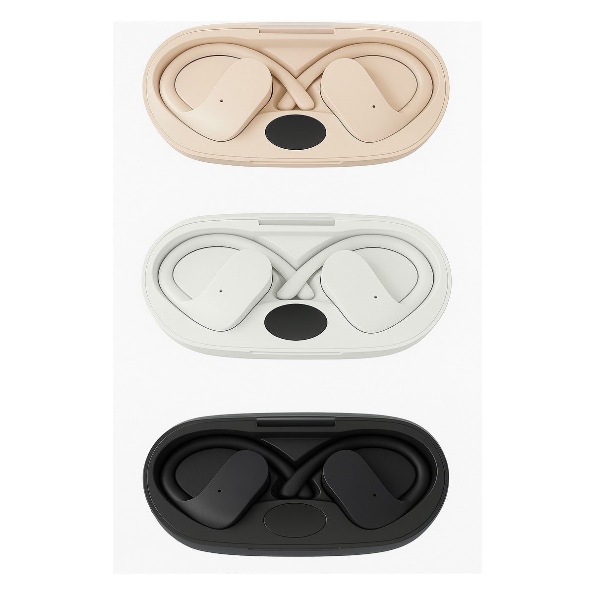 CUFFIE AURICOLARI BLUETOOTH 5.3 TWS OVER EAR CONDUZIONE OSSEA SMATPHONE AS-06534