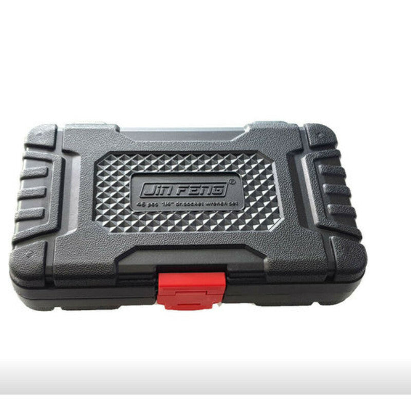 SET 46 PEZZI CHIAVI ATTREZZI BUSSOLA CON TESTA SNODABILE VALIGETTA RIPARA CASA