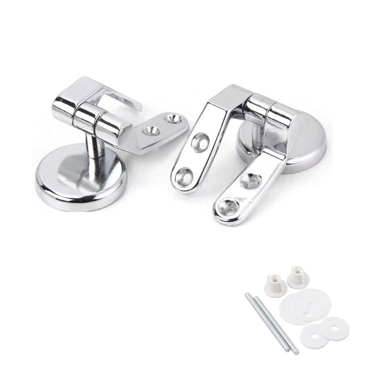 KIT CERNIERE METALLO 4CM MANIGLIE 57 E 54 MM COPRIWATER BAGNO WC GANCI 02058