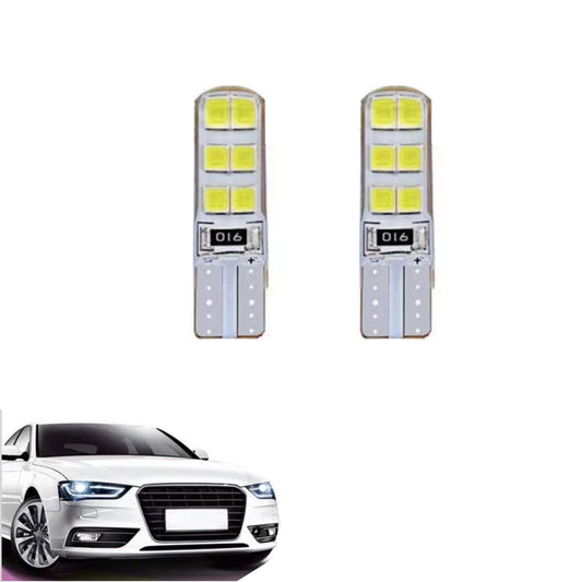 LOT DE 2 AMPOULES LED SMD 2835 T10 VOITURE 6000K CANBUS 1.5W 12V 02731
