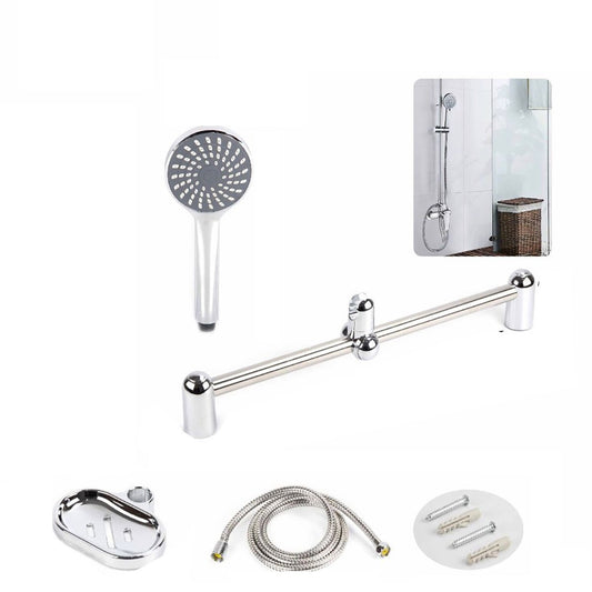 TIGE DE DOUCHE DOUCHETTE CHROMÉE SALLE DE BAIN DOUCHE TUBE ROND 01993