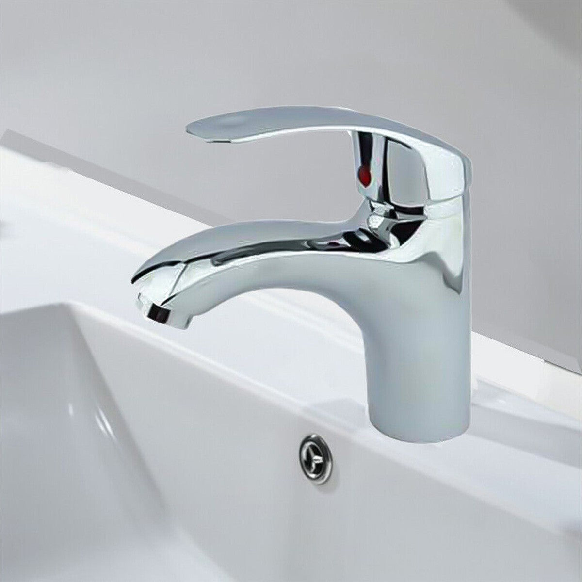 ROBINET MITIGEUR CHROMÉ MAISON SALLE DE BAIN LAVABO ÉVIER KIT DE MONTAGE JH-8061