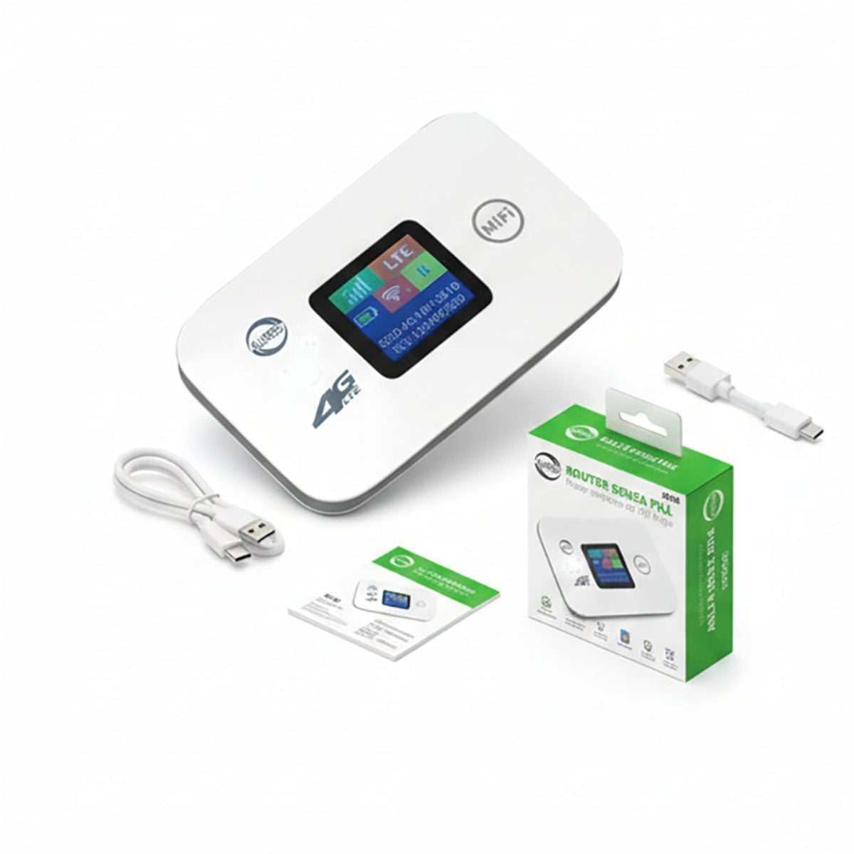 ROUTER WIFI PORTATILE 4G LTE SENZA FILI 300MBPS HOTSPOT PC  USB C AS-05577