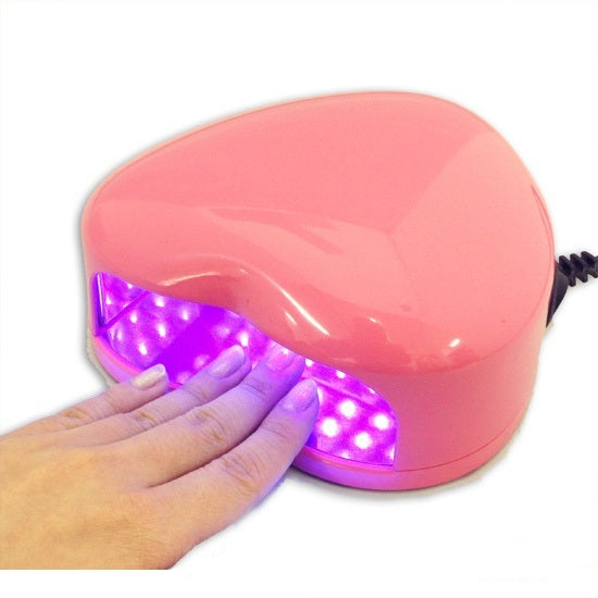 MINI LAMPADA FORNETTO UV 28 LED 3W PER MANI E PIEDI NAIL ART CUORE RICOSTRUZIONE