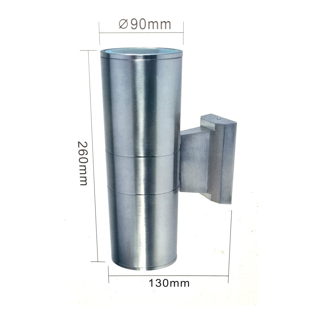 APPLIQUE MURALE LED LAMPE EXTÉRIEURE DESIGN MODERNE ALUMINIUM ARGENTÉ
