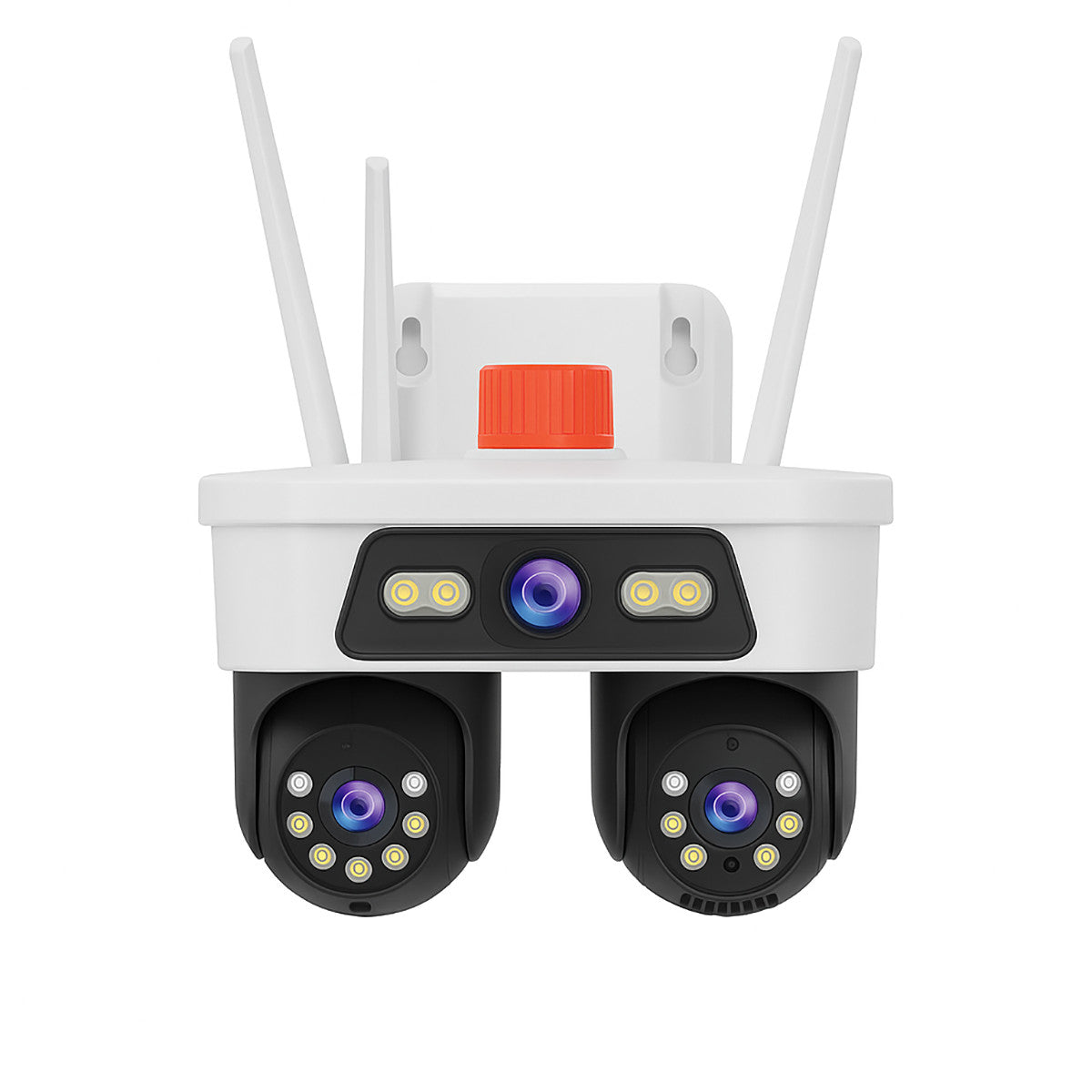 CAMÉRA WIFI JORTAN 8 DOUBLE OBJECTIF HD EXTÉRIEURE IP66 VISION NOCTURNE COULEUR