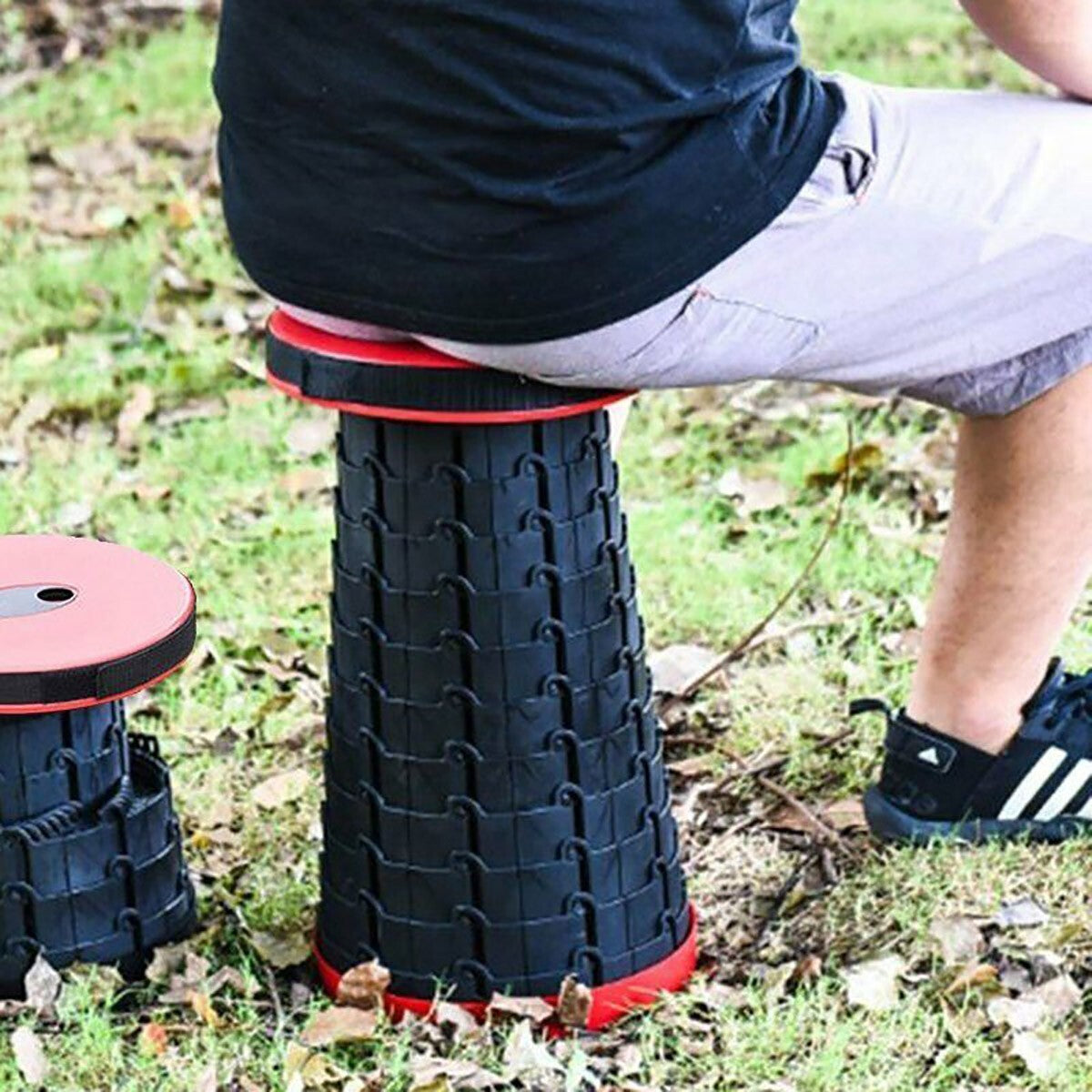 SGABELLO SEDIA PIEGHEVOLE PORTATILE DA CAMPEGGIO SPIAGGIA PESCA MARE CASA LAVORO