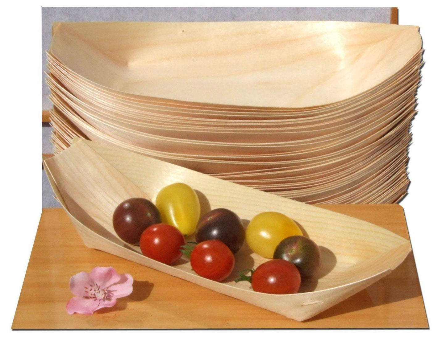 BARCHETTE BAMBÙ CIOTOLA PARTY SUZZICHINI LEGNO FESTA SNACK FINGER FOOD 17 CM
