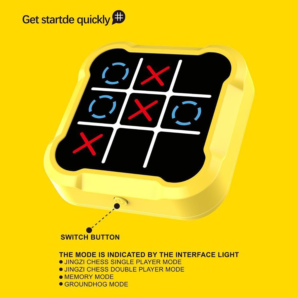 JEU DE MORPION ÉLECTRONIQUE INTERACTIF LED MODERNE PORTABLE ADULTES ET ENFANTS PUZZLE