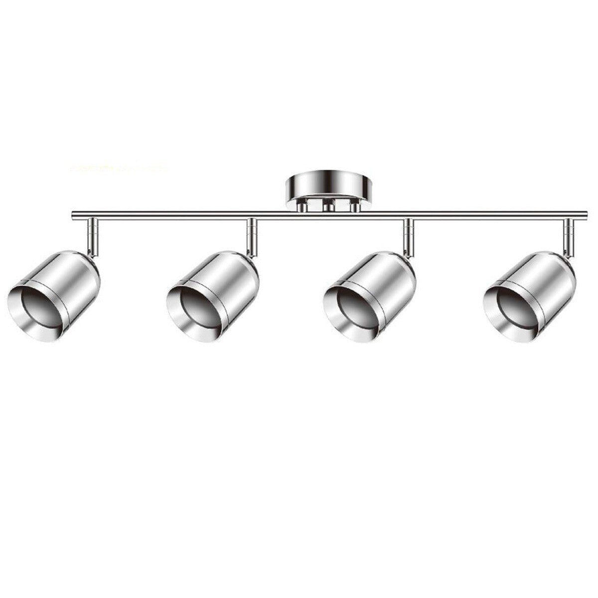 APPLIQUE 4 SPOTS 6.5*9.5CM PLAFONNIER ORIENTABLES GU10 LED CHROMÉ
