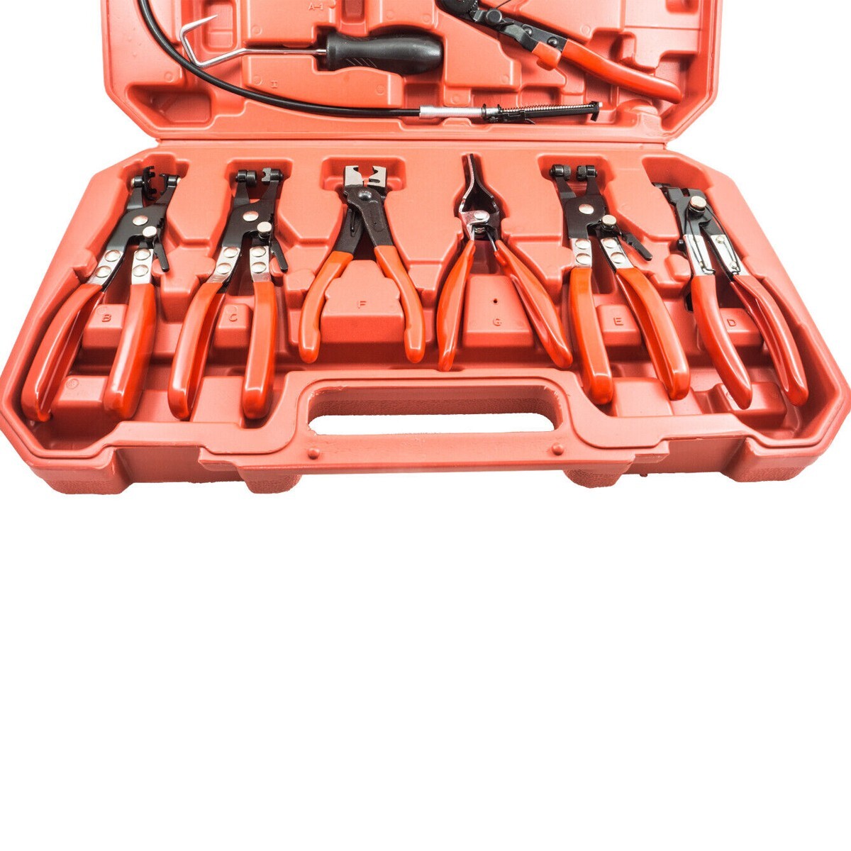 JEU DE 9 PINCES À COLLIERS DE SERRAGE ACCESSOIRES DE SERRAGE FLEXIBLES COLLIERS DURITES VOITURE