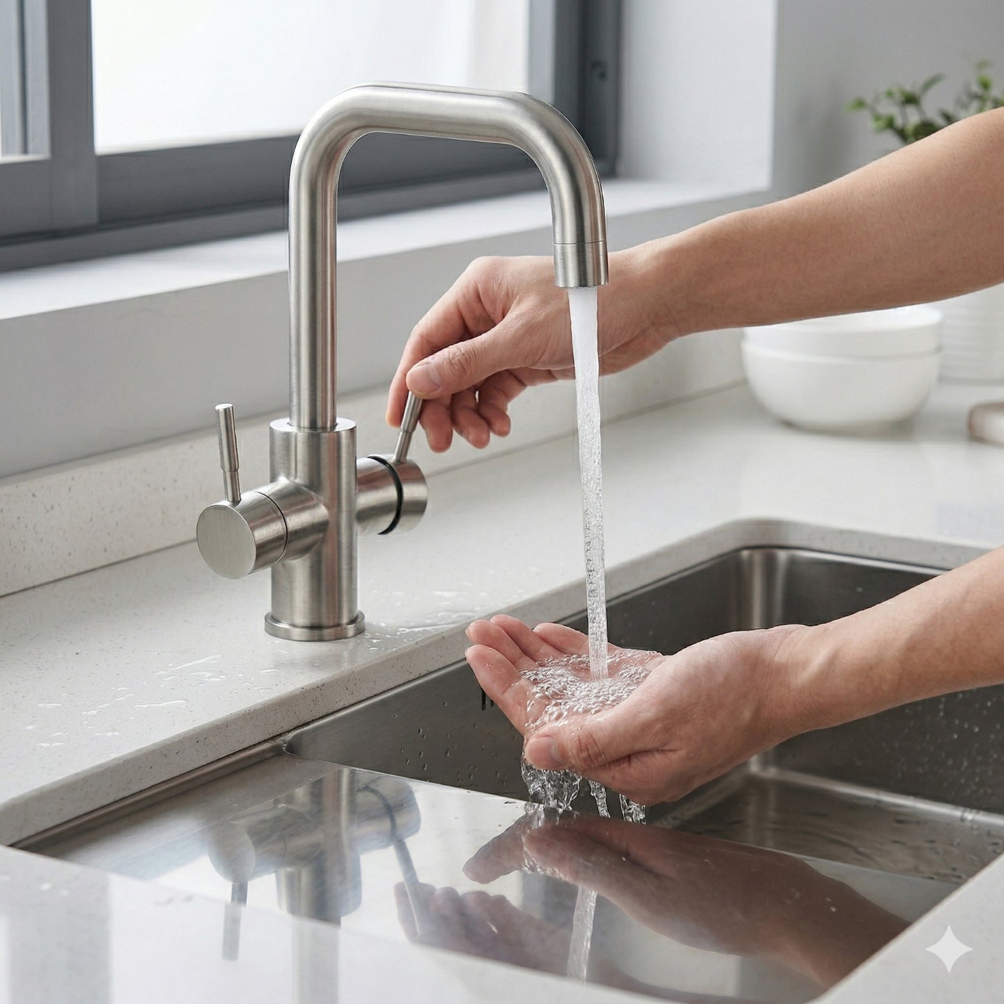MITIGEUR ROBINET POUR SALLE DE BAINS LAVABO ÉVIER CHROMÉ MONOCOMMANDE MAISON S9004