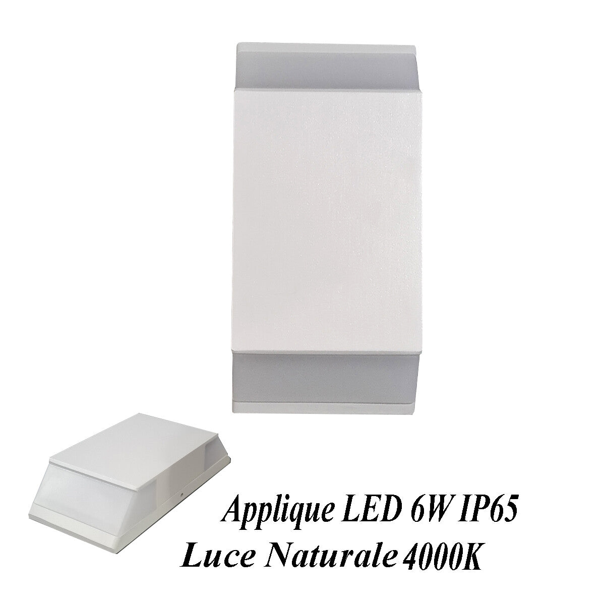 APPLIQUE MURALE LED 6W LAMPE MURALE IP65 MODERNE DOUBLE ÉCLAIRAGE LUMIÈRE NATURELLE 4000K
