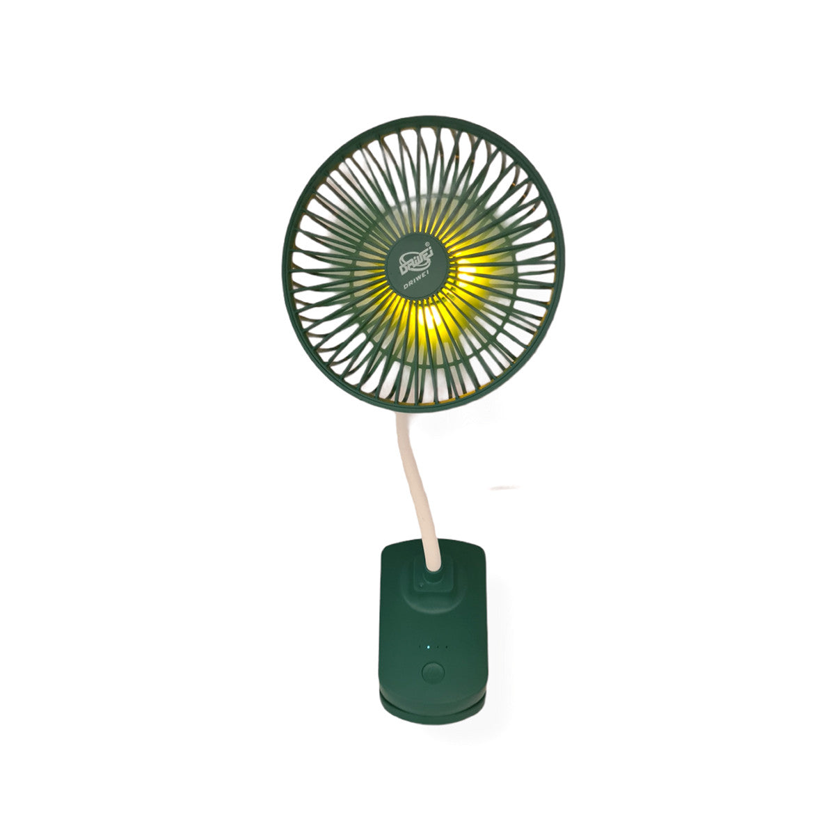 VENTILATEUR RECHARGEABLE PINCE CLIP PORTABLE LUMIÈRE LED VOYAGE TABLE