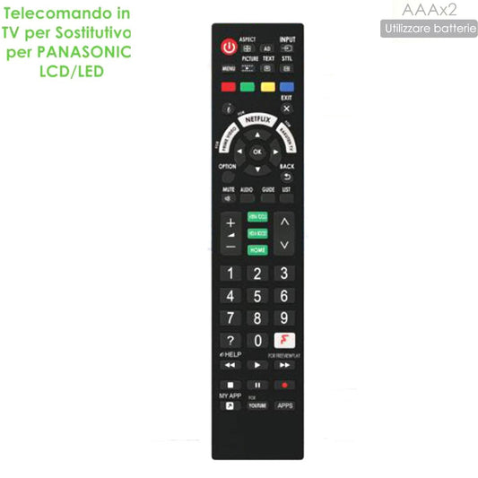 TÉLÉCOMMANDE UNIVERSELLE COMME L'ORIGINAL LCD LED TV SMART COMPATIBLE PANASONIC