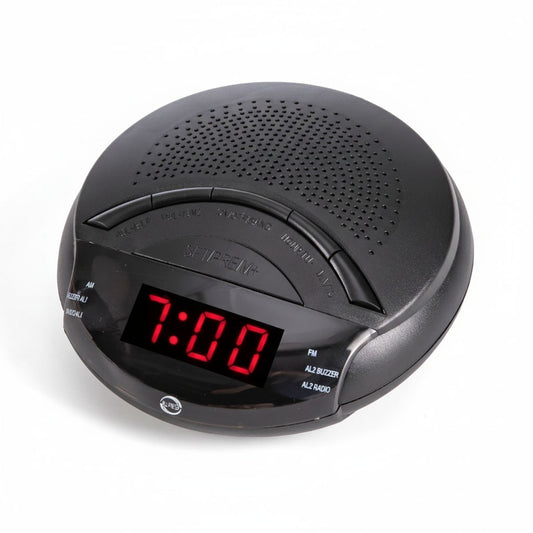 RADIO SVEGLIA DIGITALE DISPLAY LED ROSSO RADIOSVEGLIA OROLOGIO COMODINO FM 06720