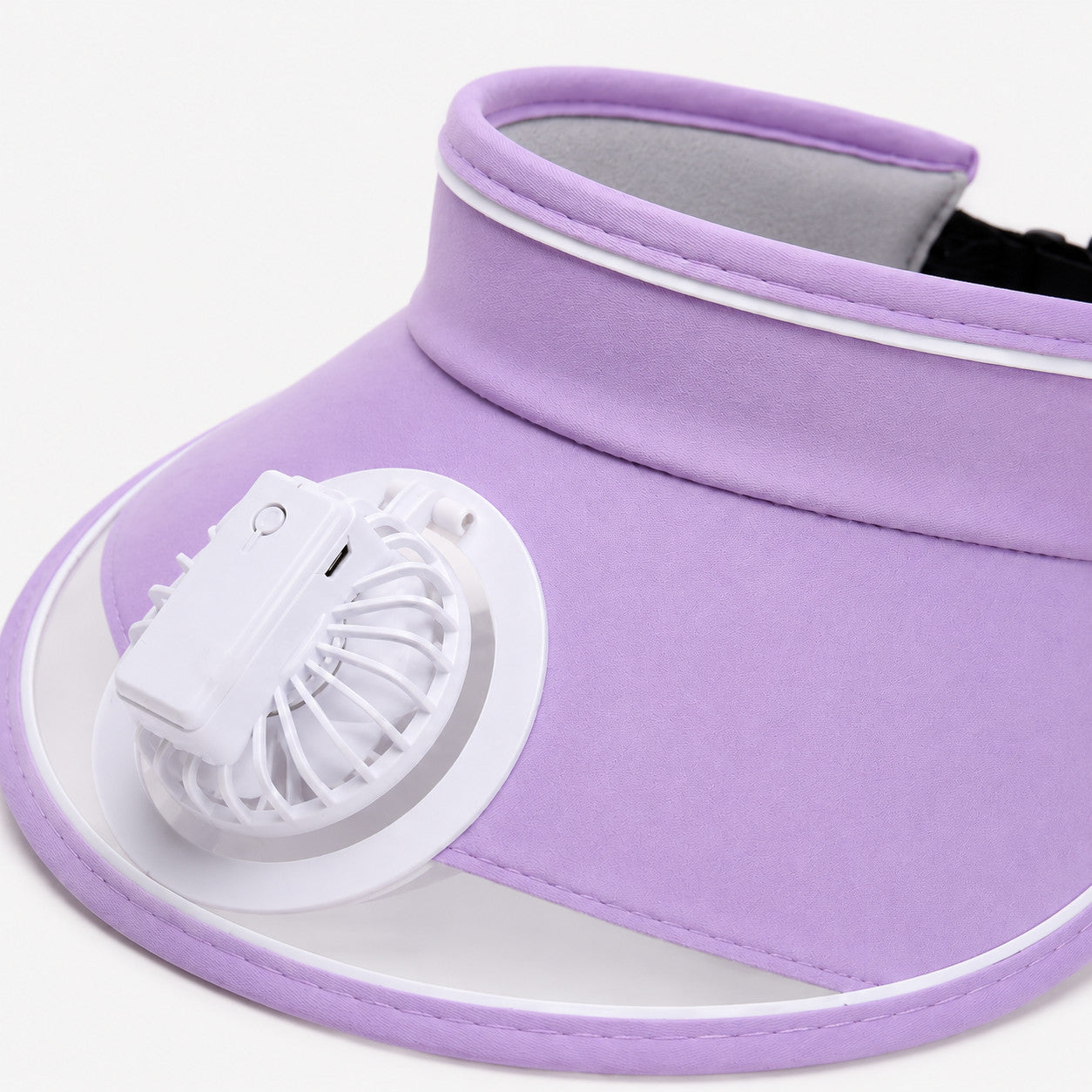 VISIÈRE PARE-SOLEIL VENTILATEUR USB RECHARGEABLE CHAPEAU PLAGE ÉTÉ AS-016