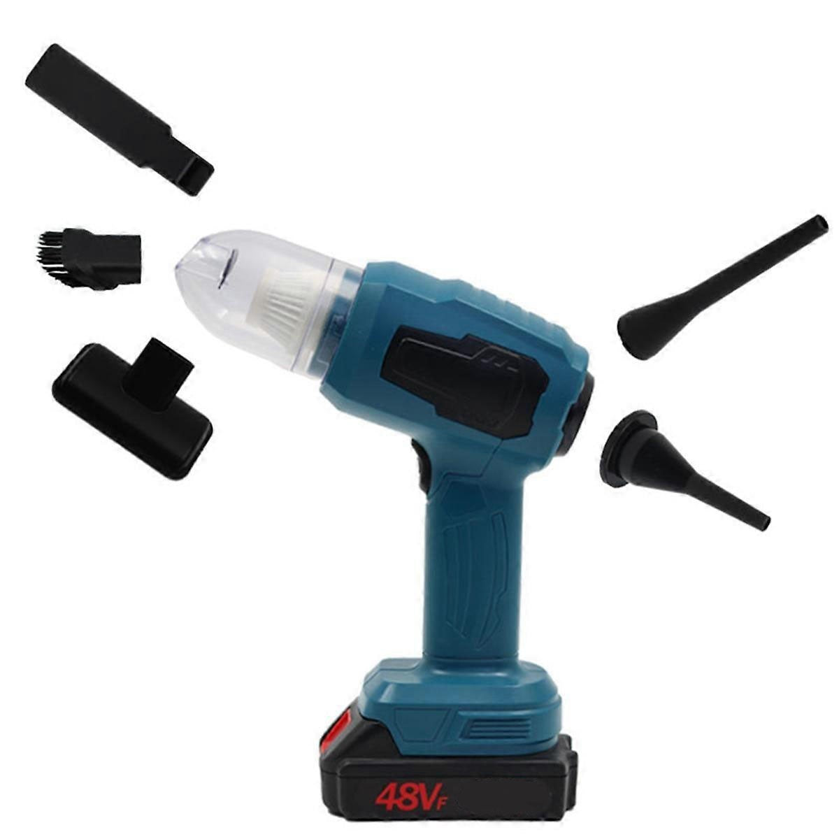 ASPIRAPOLVERE PORTATILE AUTO A BATTERIA 48VF RICARICABILE CON ACCESSORI