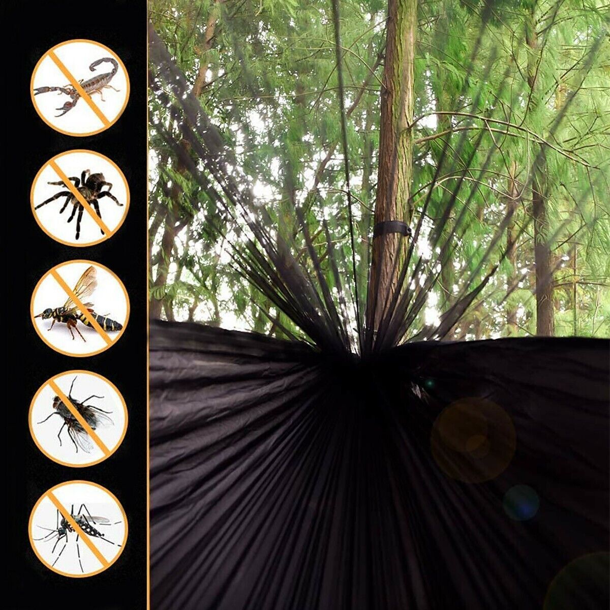 AMACA DA CAMPEGGIO CON ZANZARIERA AMACHE DA TREKKING ALL'APERTO SACCA DA VIAGGIO