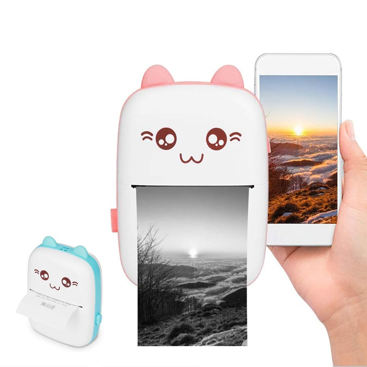 STAMPANTE TERMICA MINI PORTATILE BLUETOOTH WIRELESS SENZA INCHIOSTRO USB