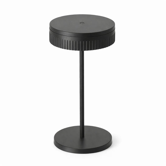 LAMPADA DA TAVOLO LED RICARICABILE TOUCH USB 2000MAH DESIGN MODERNO NERO LPT146