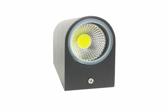 APPLIQUE DOUBLE LED 10W NOIR LAMPE LUMIÈRE FROIDE MURALE HAUT BAS SPOT EXTÉRIEUR