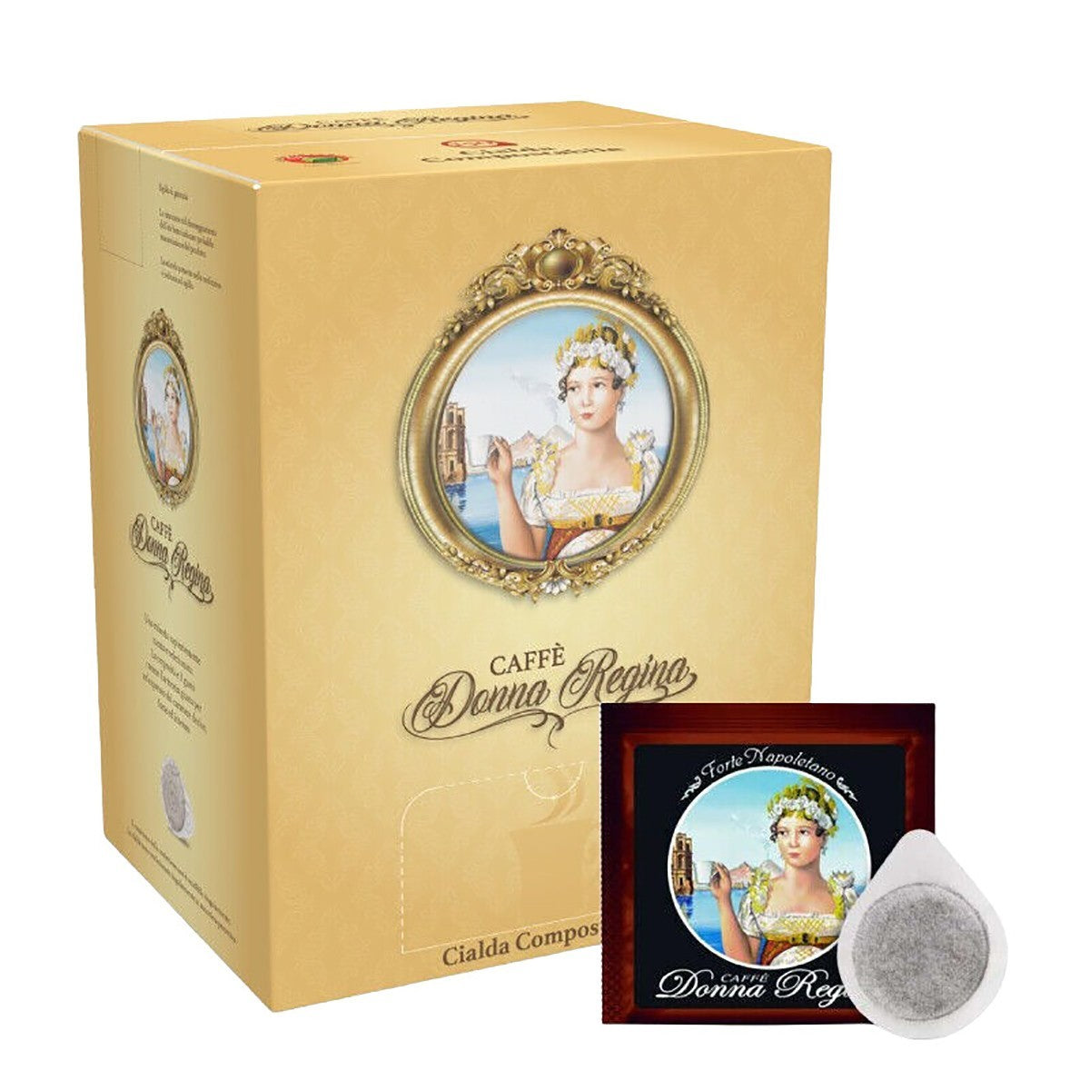50 CIALDE ESE 44MM CAFFÈ DONNA REGINA FORTE NAPOLETANO + 5 CIALDE OMAGGIO