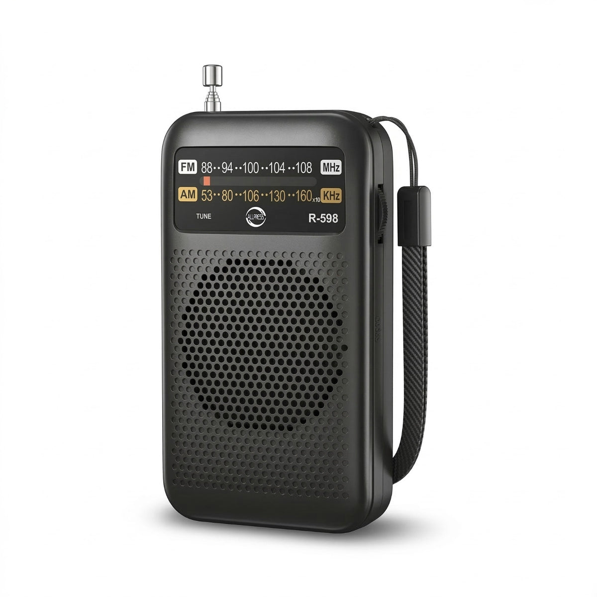 RADIO PORTABLE AM FM COMPACTE AVEC PRISE CASQUE HAUT-PARLEUR AS-08120