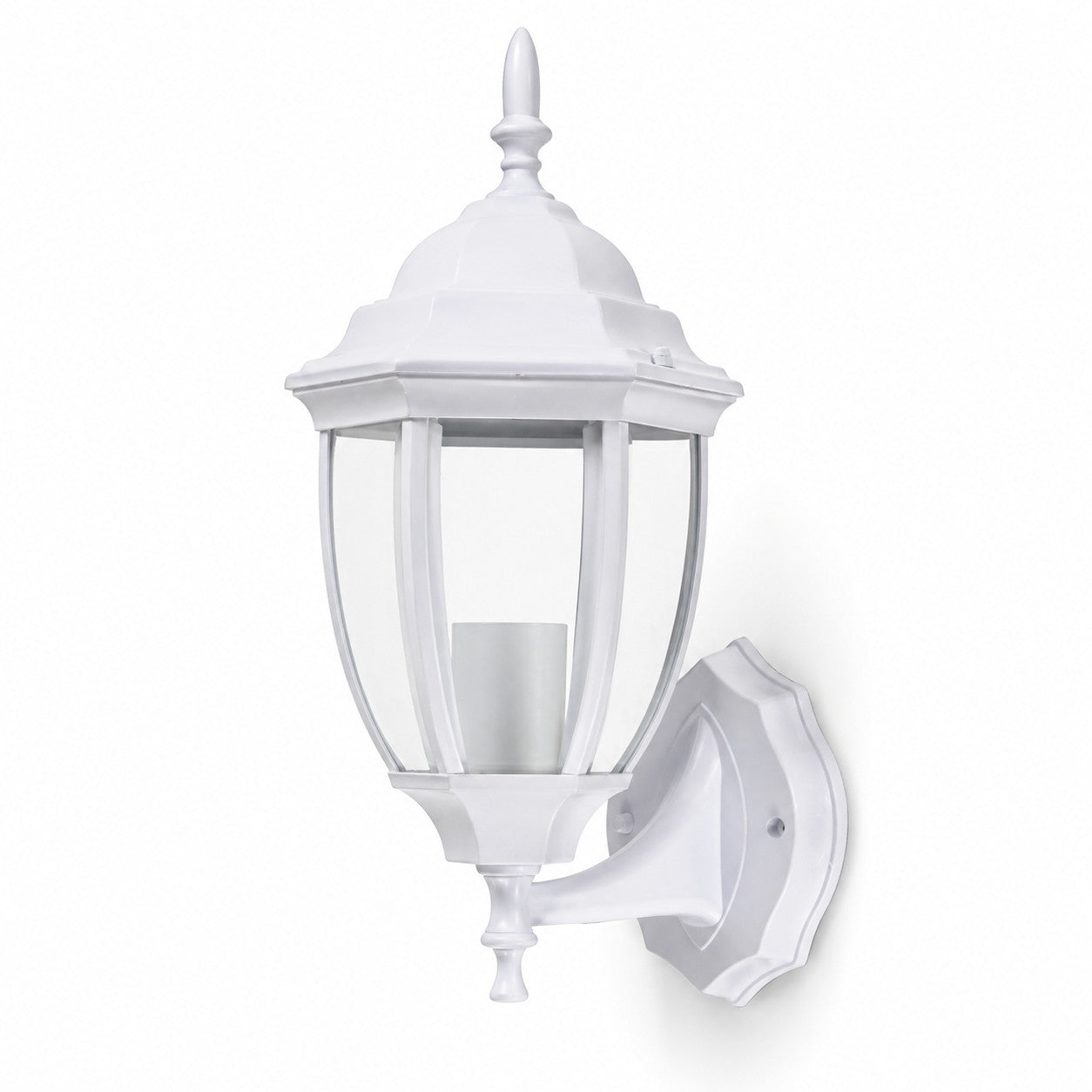 APPLIQUE DA ESTERNO LANTERNA BIANCA PARETE E27 MAX 60W CLASSICA GIARDINO IP44 A2