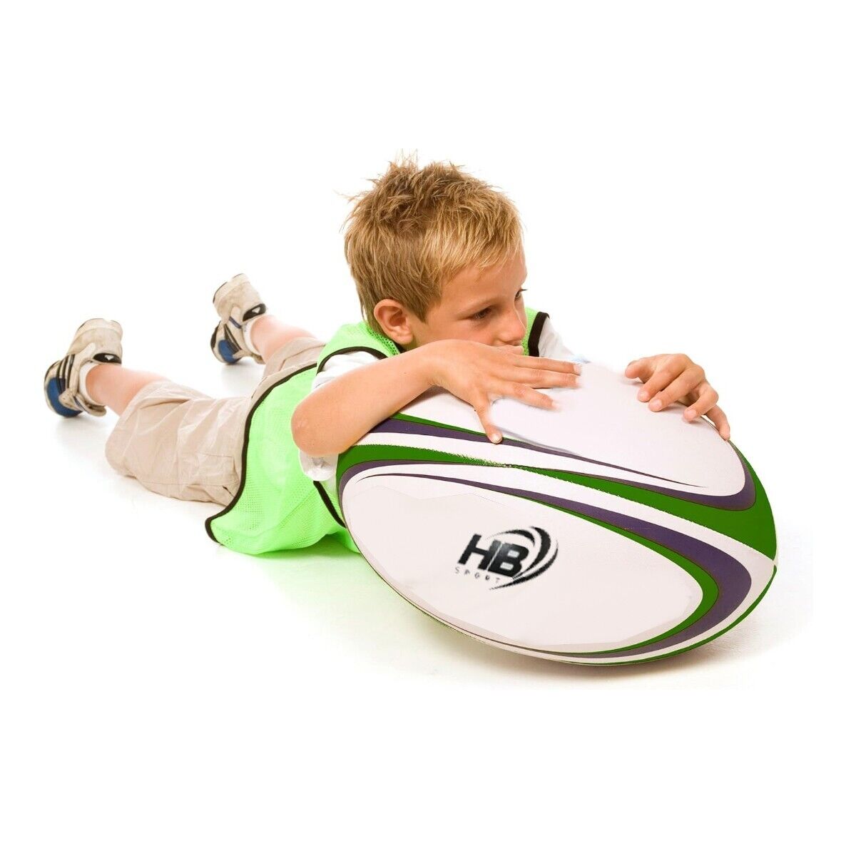 PALLA DA RUGBY PALLONE FOOTBALL AMERICANO NFL PESO E MISURA UFFICIALE 16x30 CM