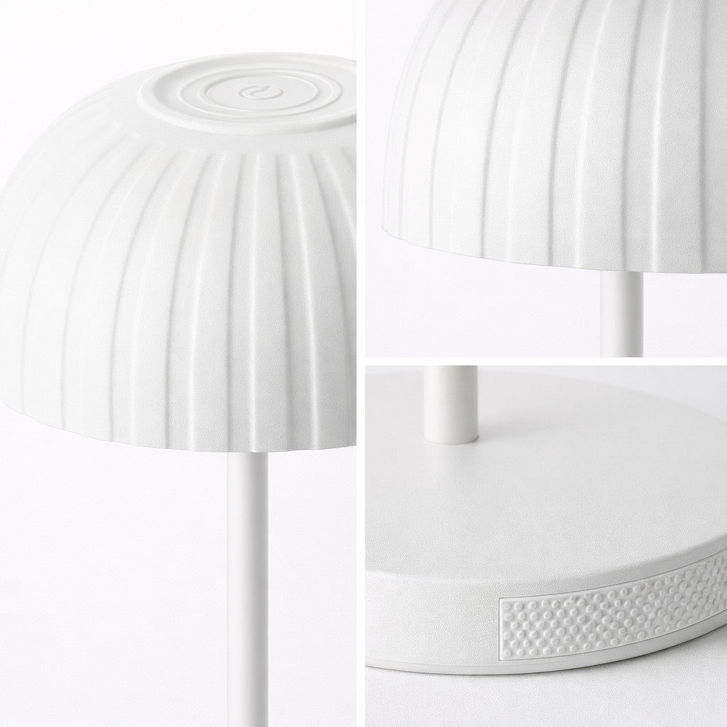 LAMPADA TAVOLO LED RICARICABILE BIANCA TOUCH USB BATTERIA 2000MAH DESIGN LPT144