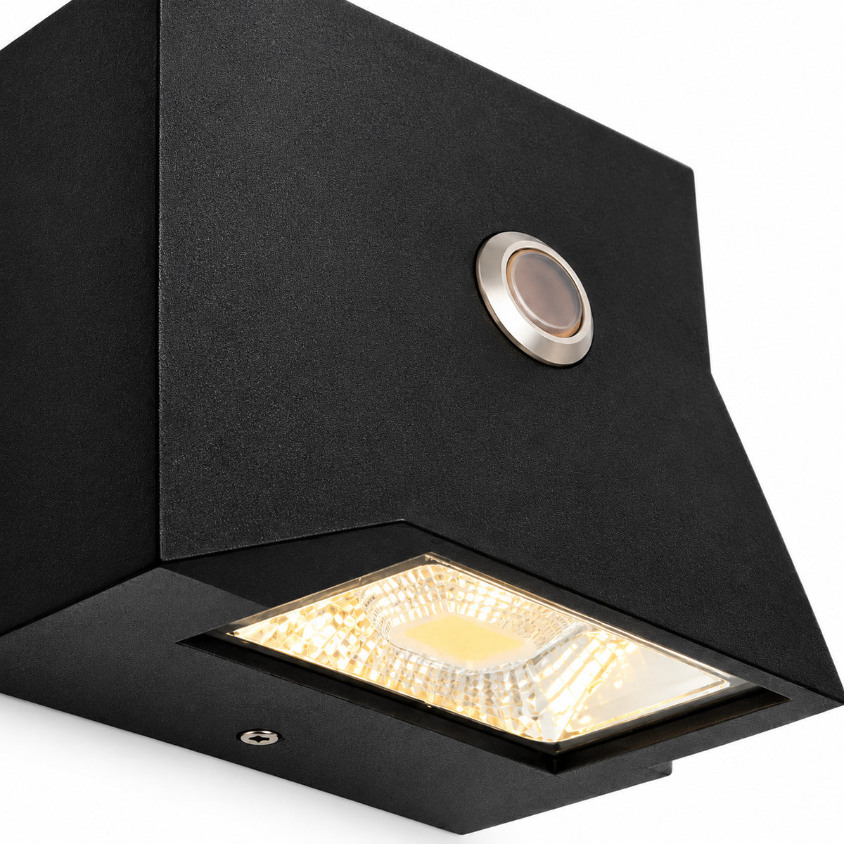 APPLIQUE LED 5W ESTERNO LAMPADA PARETE NERA IP65 3000K 4000K 6000K ET-31693