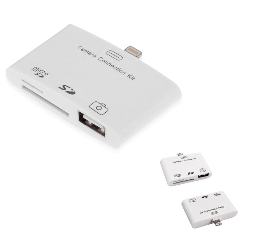 KIT DE CONNEXION D'APPAREIL PHOTO 3 EN 1 POUR IPAD 4 ET MINI USB SD CLAVIER PC APPAREIL PHOTO