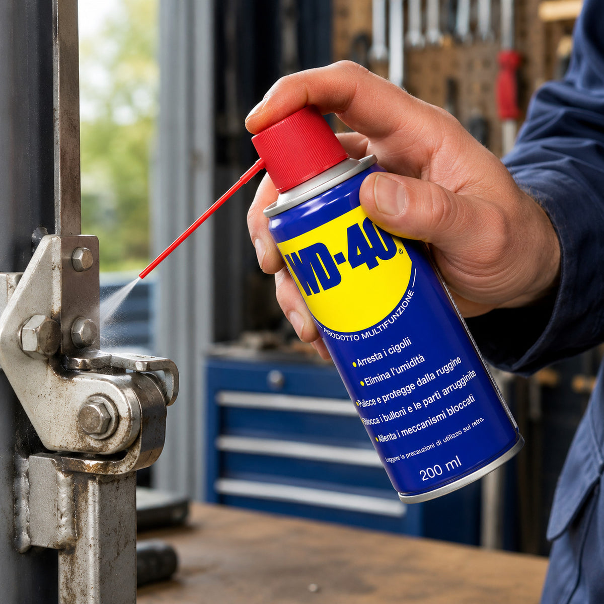 WD-40 SPRAY MULTIFONCTION LUBRIFIANT DÉGRIPPANT ANTICORROSION TRANSPARENT 200ML