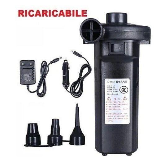 POMPE À AIR ÉLECTRIQUE RECHARGEABLE 4500MAH GONFLEUR GONFLABLES PLAGE SPORT