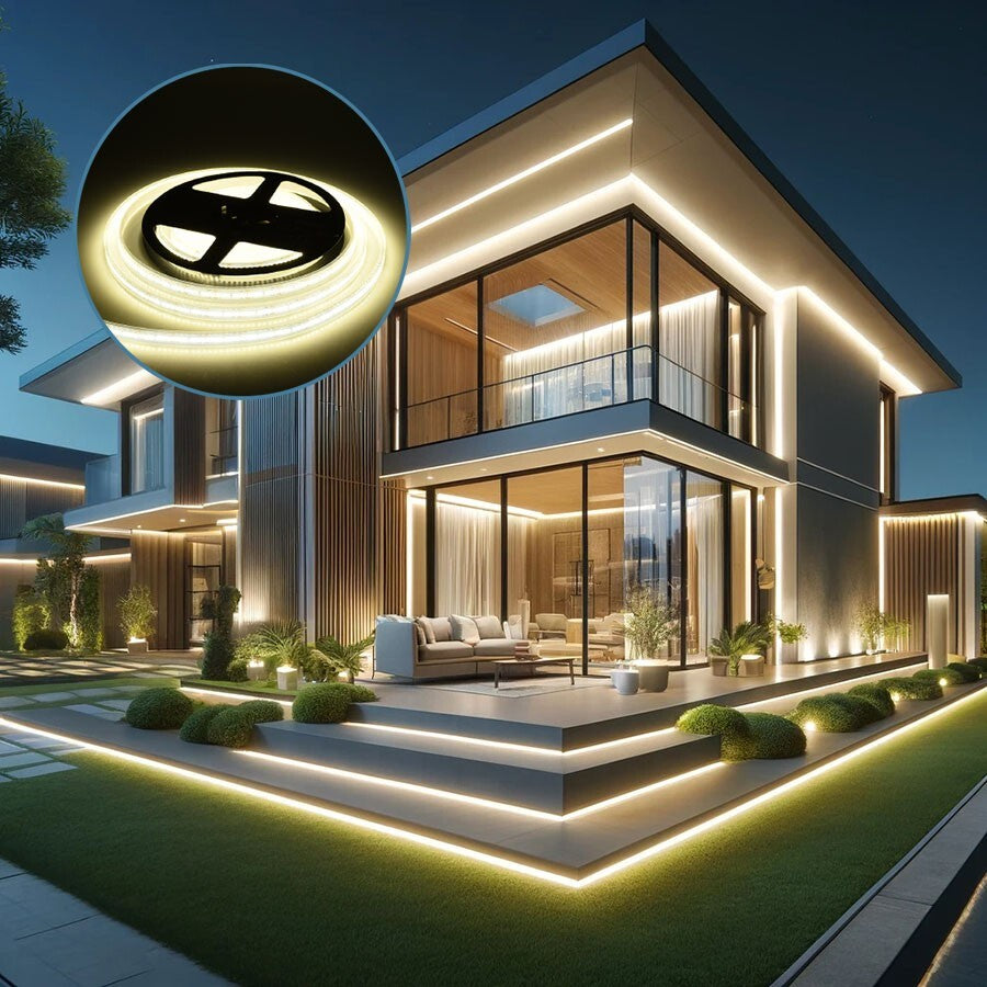 BANDE LED CMS 9W 10M IP66 ÉTANCHE LUMIÈRE BLANC NATUREL EXTÉRIEUR INTÉRIEUR