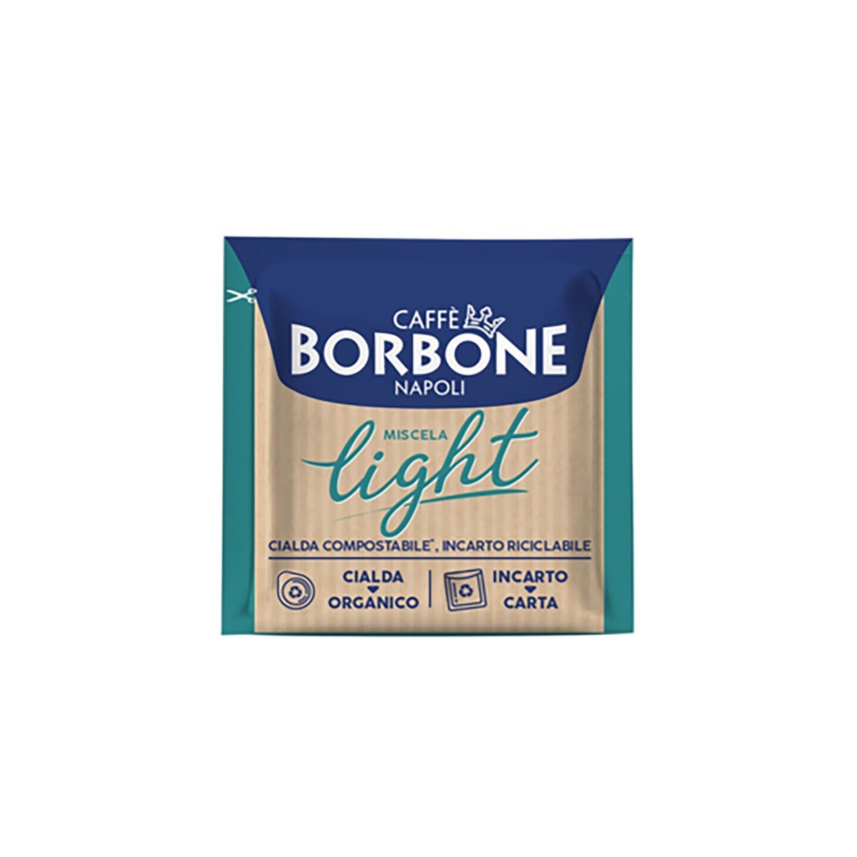 CAFFÈ BORBONE NAPOLI MISCELA LIGHT 50 CIALDE ESE 44MM COMPOSTABILI MONODOSE