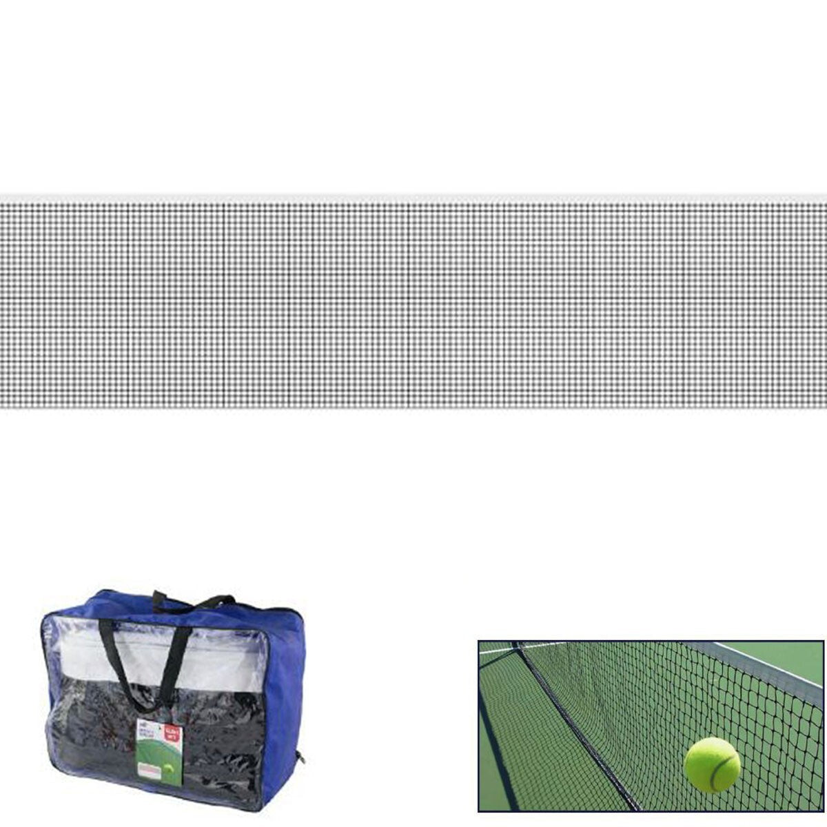 RETE DA TENNIS MODELLO BASIC TRECCIA 12.8MT BORSA TRASPORTO SPORT RICAMBIO 06537
