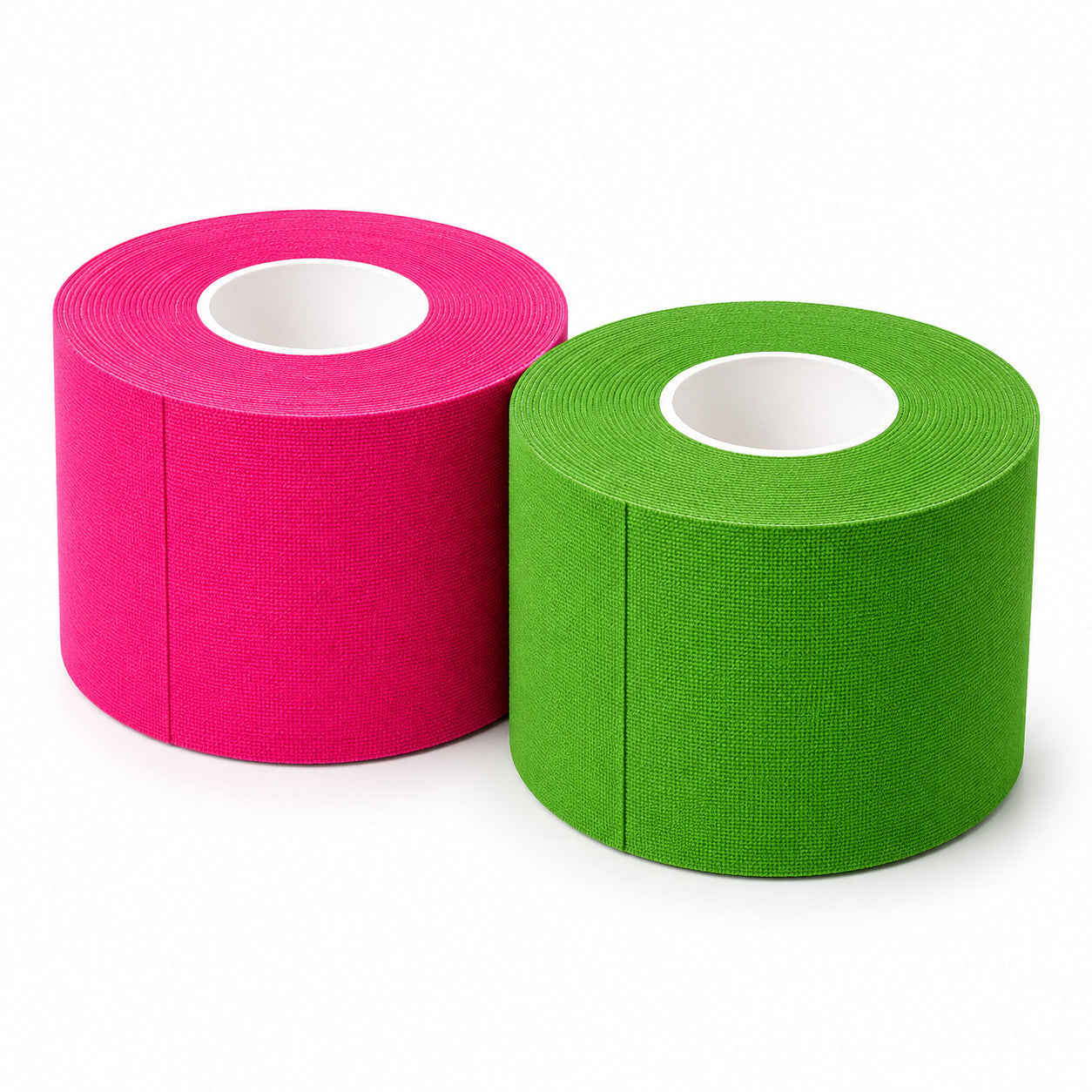 2 NASTRI KINESIOLOGICO IPOALLERGENICI 5CM x 5M TAPE ELASTICO SPORT VARI COLORI