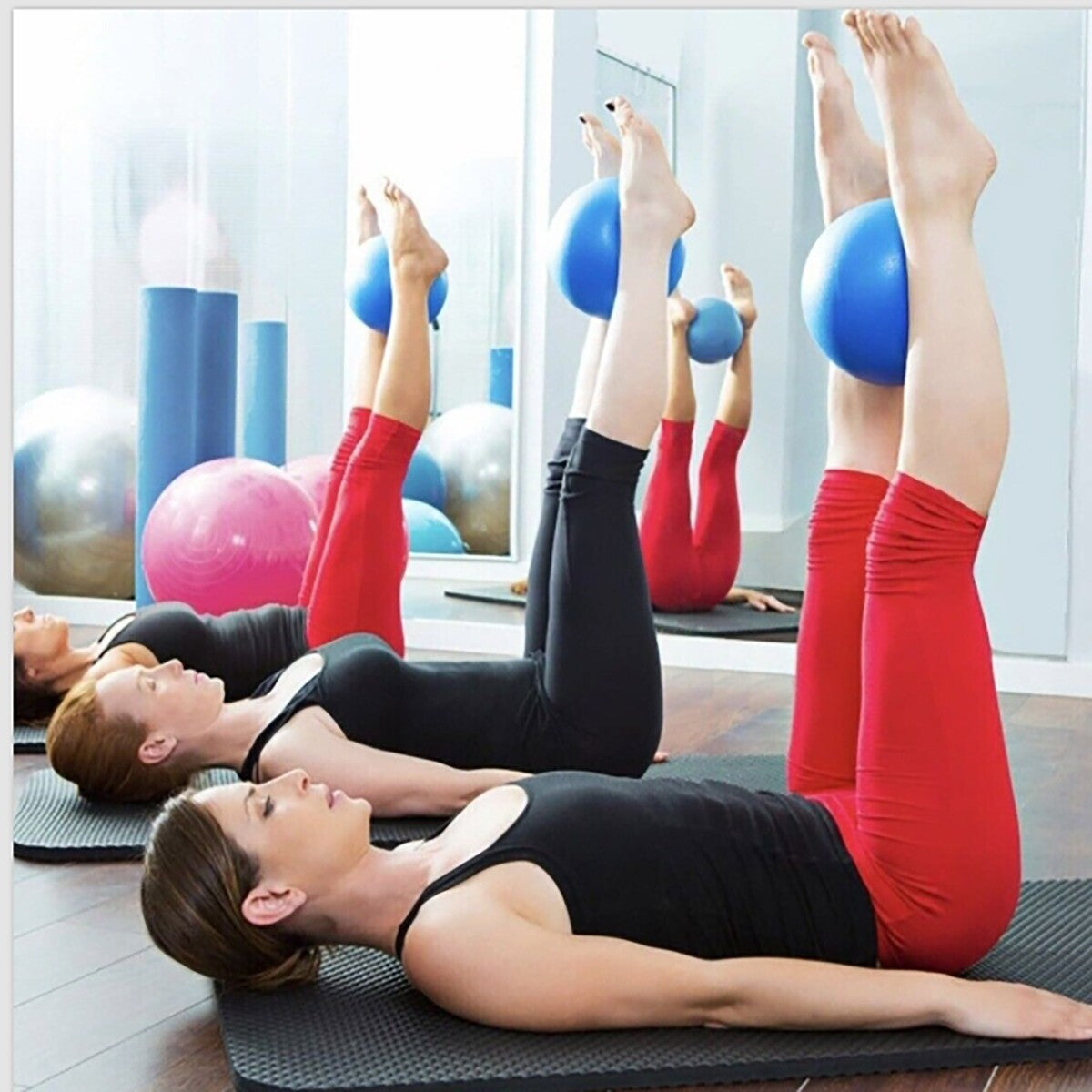 MINI SOFTBALL PALLA PER ESERCIZI ADDOMINALI YOGA PILATES FITNESS PALESTRA 25CM