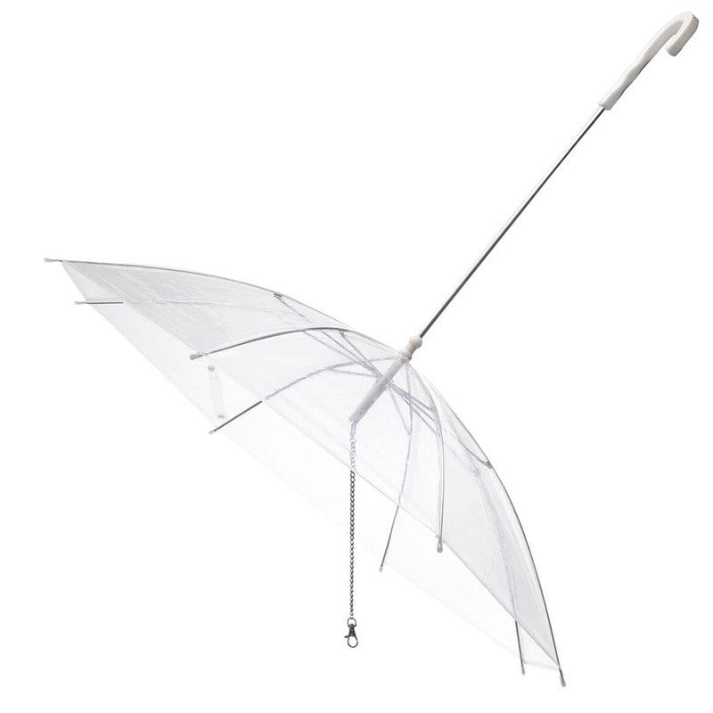 PARAPLUIE LAISSE CHIEN ABRI PLUIE IMPERMÉABLE TRANSPARENT SEC CHIENS