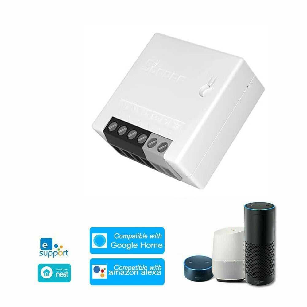 SONOFF MINI DIY WI-FI INTERRUTTORE INTELLIGENTE GOOGLE HOME MINI AMAZON ALEXA